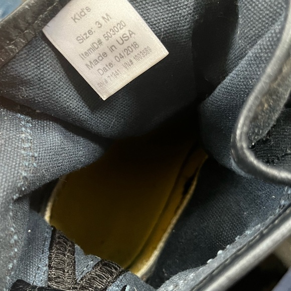 LLBean Kids Blue wax canvas waterproof Bean Boot - Picture 5 of 5